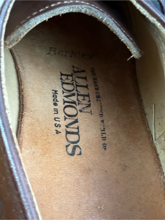 Allen Edmonds vintage Berkley brown leather Oxford shoes men’s size 9D main image 8